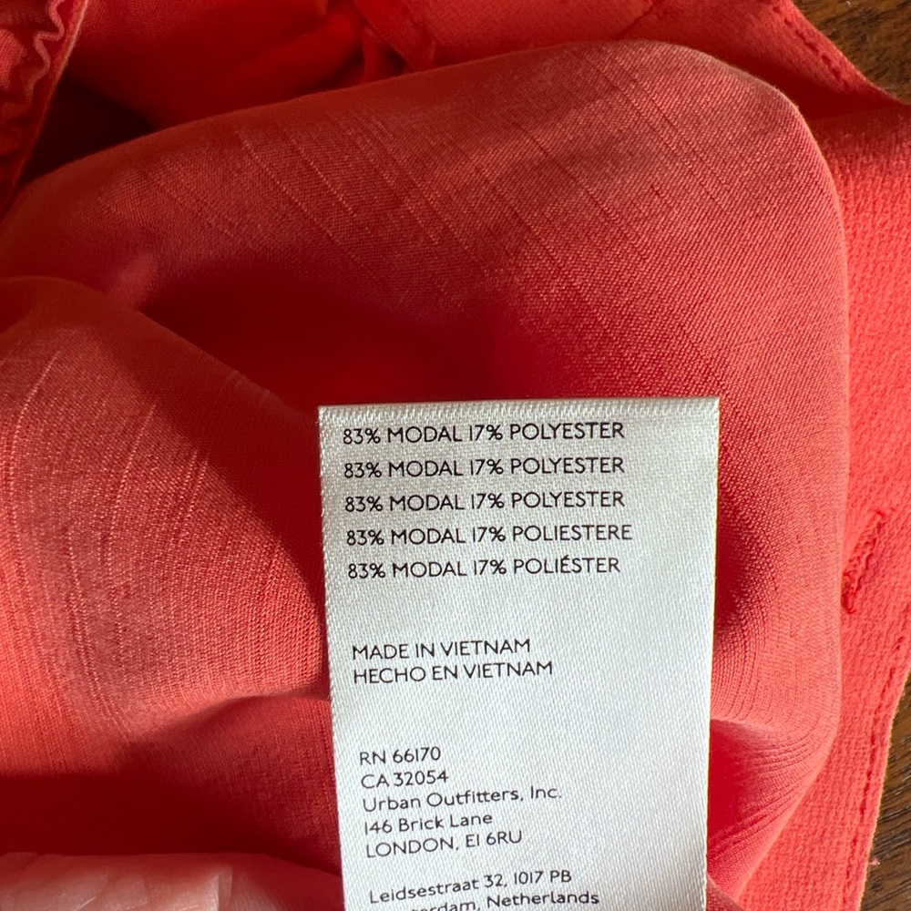 Free People Nothin' To Say Pleated Trousers in orange. Size Small. elastic waist - Picture 7 of 11